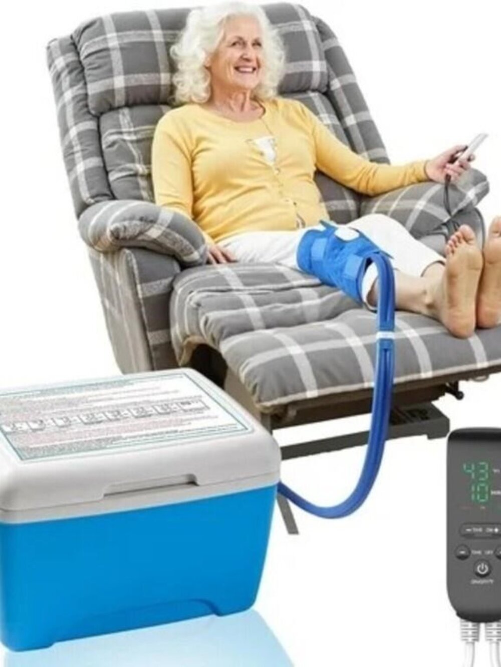 Cold Therapy Machine for Knee After Surgery - Ice Machine System with Timer